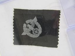 WWII Group of (5) German Uniform Bevo Patches