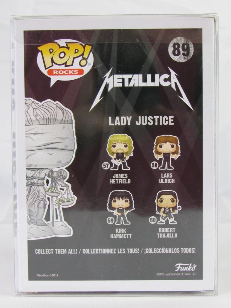 Lot (5) Funko Pop Rock "Metallica" Complete Set & Lady Justice