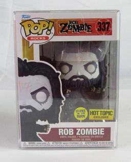 (2) Funko Pop Rock #137 & 337 Rob Zombie Figures w/ Blacklight MIB