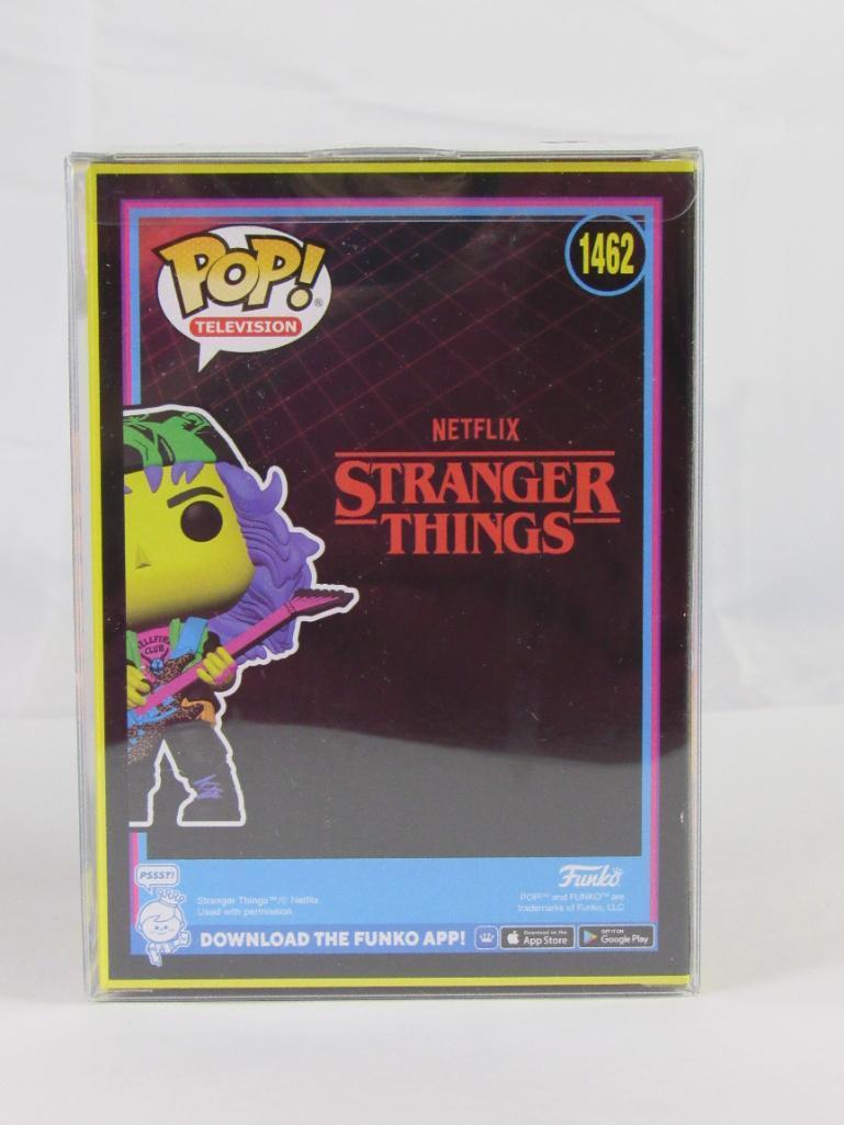 (2) Funko Pop #1462 Eddie Stranger Things Figures Base & Chase Blacklight MIB