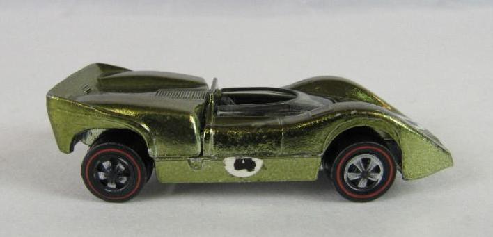 Vintage 1969 Hot Wheels Redline McLaren M6A Gold/ Olive- USA