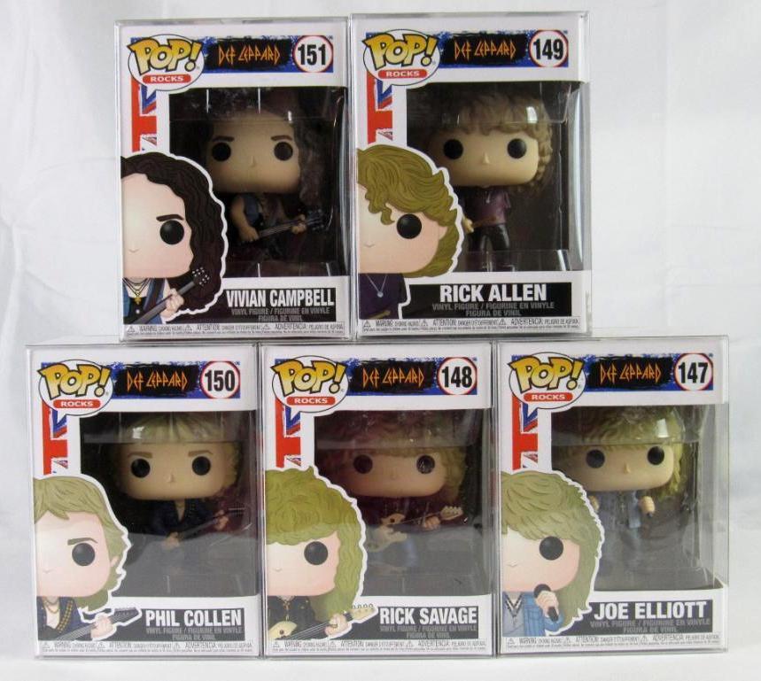 Set (5) Funko Pop Rock #147-151 Def Leppard Figures MIB