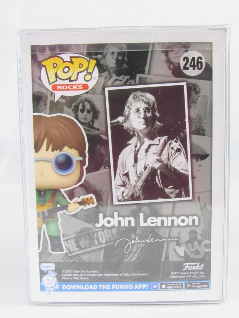 (2) Funko Pop Rock #246 John Lennon Figures Base & Chase MIB