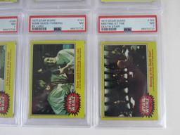 Lot (8) 1977 Topps Star Wars Cards ALL PSA Graded 7 & 8 NM/ NM-MT