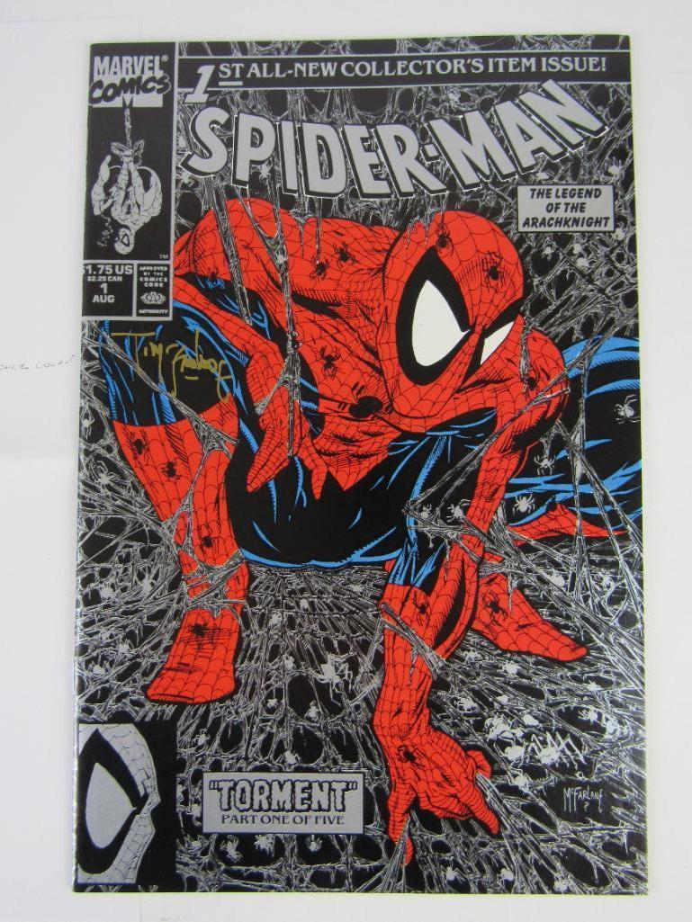 Spider-Man #1 (1990) Signed by Todd McFarlane w/ COA Silver Edition Beauty