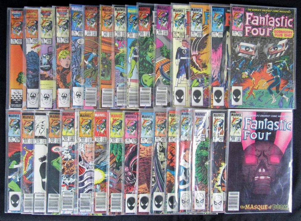 Fantastic Four Vol. 1 Lot (31) Copper Age #263-293