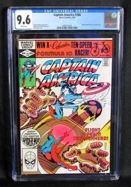 Captain America #266 (1982) Bronze Age Spider-Man Appearance CGC 9.6