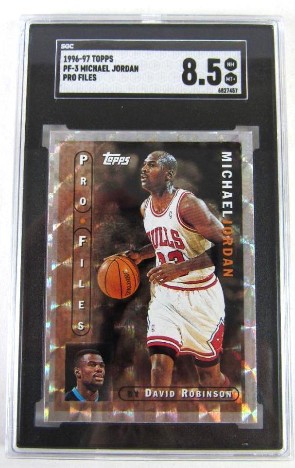 1996-97 Topps Profiles PF-3 Michael Jordan Insert SGC 8.5 NM/MT+