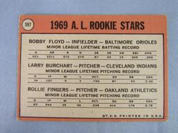 1969 Topps #597 Rollie Fingers RC Rookie Card