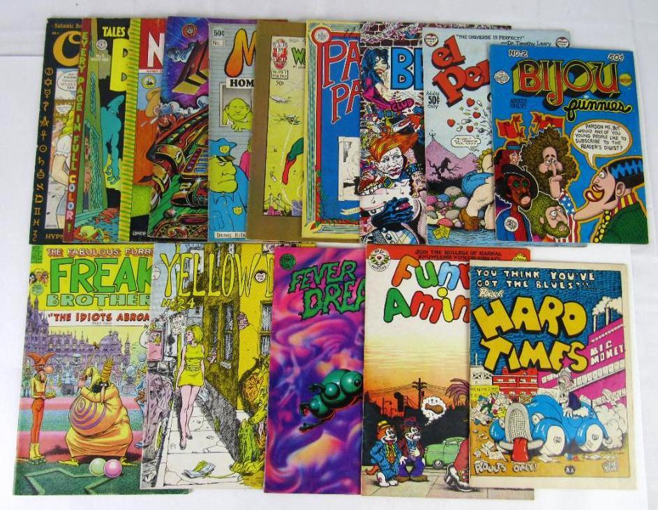 Lot (15) Vintage Underground Comics