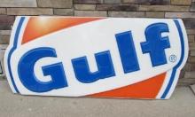 Vintage Gulf Service Station Plastic Sign Panel 7ft
