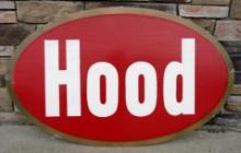 Excellent Hood Dairy Ice Cream 4 Ft. Embossed Metal Sign