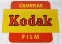 Outstanding NOS Kodak Cameras & Film Double Sided Metal Sign