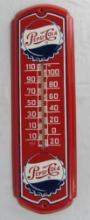 Vintage Pepsi-Cola 27" Metal Advertising Thermometer