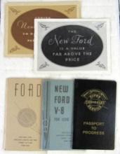 Grouping Antique Ford & Chevy Booklets 1920's/30's
