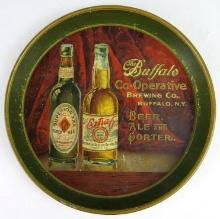 Rare Antique Pre-Prohibition Buffalo Co-Operative Brewing Beer Tray 12"