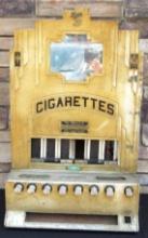 Rare Antique Rowe Art Deco Coin Op Cigarette Machine- New York
