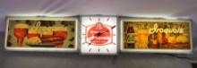 Rare Vintage Iroquois Beer & Ale 5 ft. Lighted Bar Sign/ Clock!