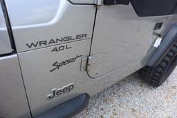2000 Jeep Wrangler 4.0L Sport