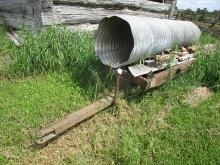 Old Trailer Culvert and Manure Spreader - As Viewed