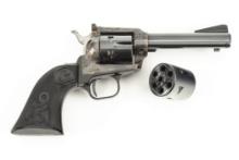 Colt New Frontier SA Revolver, .22 LR/.22 MAG caliber,  SN L22484, blue finish with case hardened fr