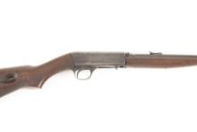 Remington Model 24 Takedown, Semi-Auto Rifle, .22 LR caliber, SN 47957, blue finish, 19" barrel. Fin