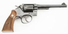Smith & Wesson Double Action Revolver, .38 SPL caliber, SN C8 55404, blue finish, 6" barrel, case ha
