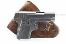 1920s FN Browning Model 1905 "Baby Browning", 25 ACP, Semi-Auto (W/ Holster), SN - 732619