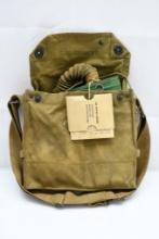 U.S. WWI M1917 SBR Gas Mask With Carry Satchel and Instruction Manual