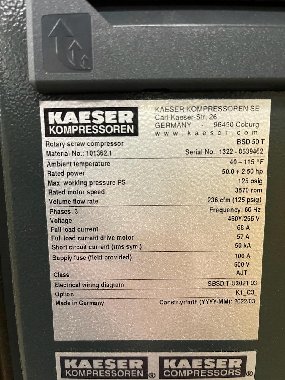 Kaeser Rotary Screw Air Compressor