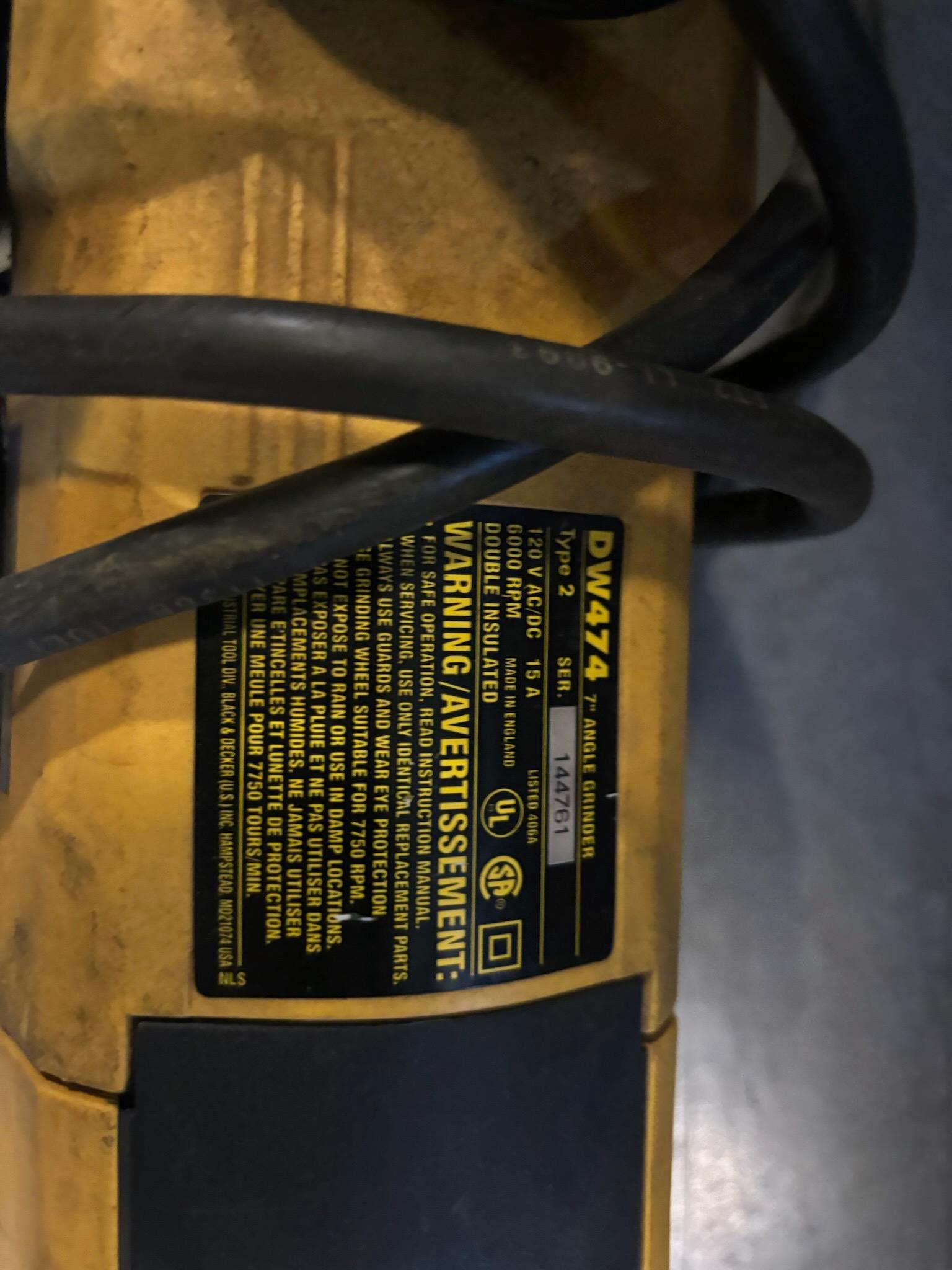 DeWalt Grinder