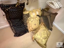 Assorted Pillows and Hangers