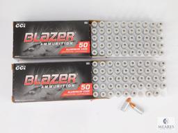 100 Rounds CCI Blazer 9mm Ammunition - 115-grain FMJ