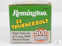 500 Rounds Remington Thunderbolt .22 Long Rifle Ammo. 40 Grain