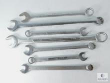 Seven Large Combination Wrenches