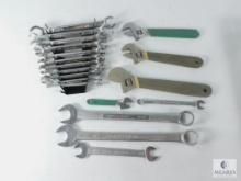 Combination Wrenches with Four Adjustable Wrenches