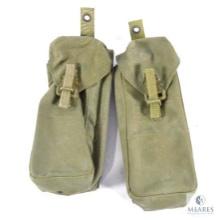 Lot of Two Vintage Military Ammo Bags