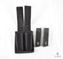 Two Smith & Wesson Model 59 Magazines in a Canvas Pouch
