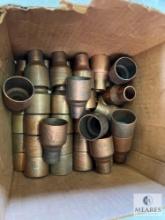 Approximately 52 Streamline Copper Pipe Bushings - 1 5/8 x 7/8