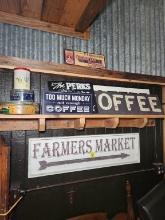 Farmer Market Sign & Coffee & Tea Signs