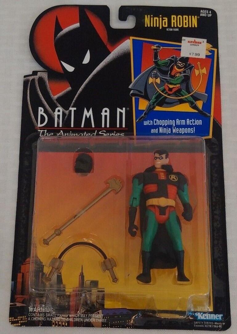 Vintage 1993 Batman Animated Ninja Robin Action Figure MOC DC Comics Kenner NEW