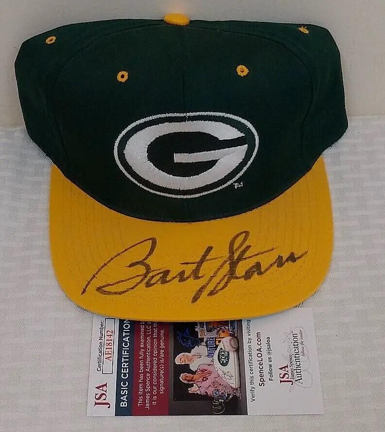 Bart Starr Autographed Signed NFL Football Green Bay Packers Snapback Hat G Cap JSA HOF