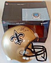 Drew Brees Autographed Signed Saints Full Size NFL Football Replica Helmet BAS COA Box Beckett