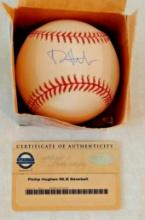 Phil Philip Hughes Autographed Signed ROMLB Baseball MLB Steiner Holo COA Yankees Twins