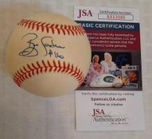 Reggie Sanders Signed Autographed ROMLB Baseball MLB JSA COA OAL Reds Braves
