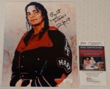 Bret Hitman Hart Autographed Signed JSA WWF Wrestling 8x10 Photo WWE WCW nWo HOF Promo