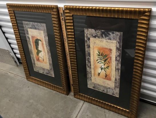 Set Of 2 Framed And Matted Prints Signed Zenz (LOCAL PICK UP ONLY)