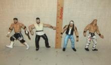 4 Vtg 1990s Jakks Pacific Wrestlers