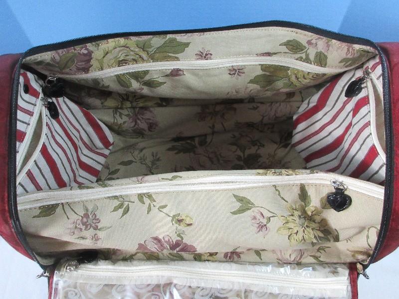 Lot Brighton Luggage Weekender Rolling Duffel Bag Carry-On & Garment Travel Bag + Travel Pro
