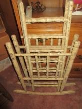 Early Wooden Baby Cradle Spindle Rocking Baby Crib